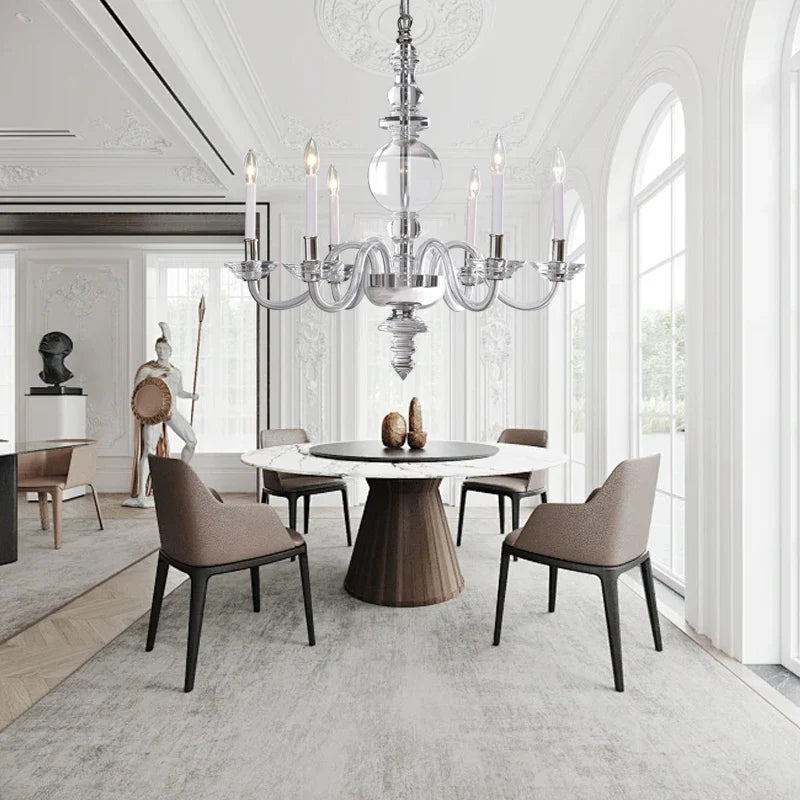 Afralia™ Glass Branch Ceiling Chandeliers LED Living Room Dining Bedroom Lamps