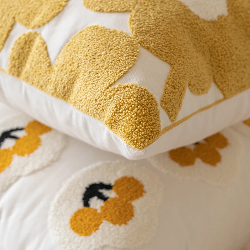 Afralia™ Pure Cotton Embroidery Pillowcase - 45x45CM