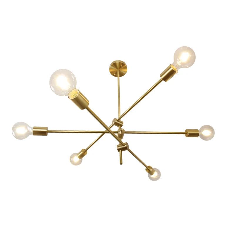 Afralia™ Glass Ball Globe LED Pendant Light Fixture - Nordic Modern Iron Rod Hanging Lamp