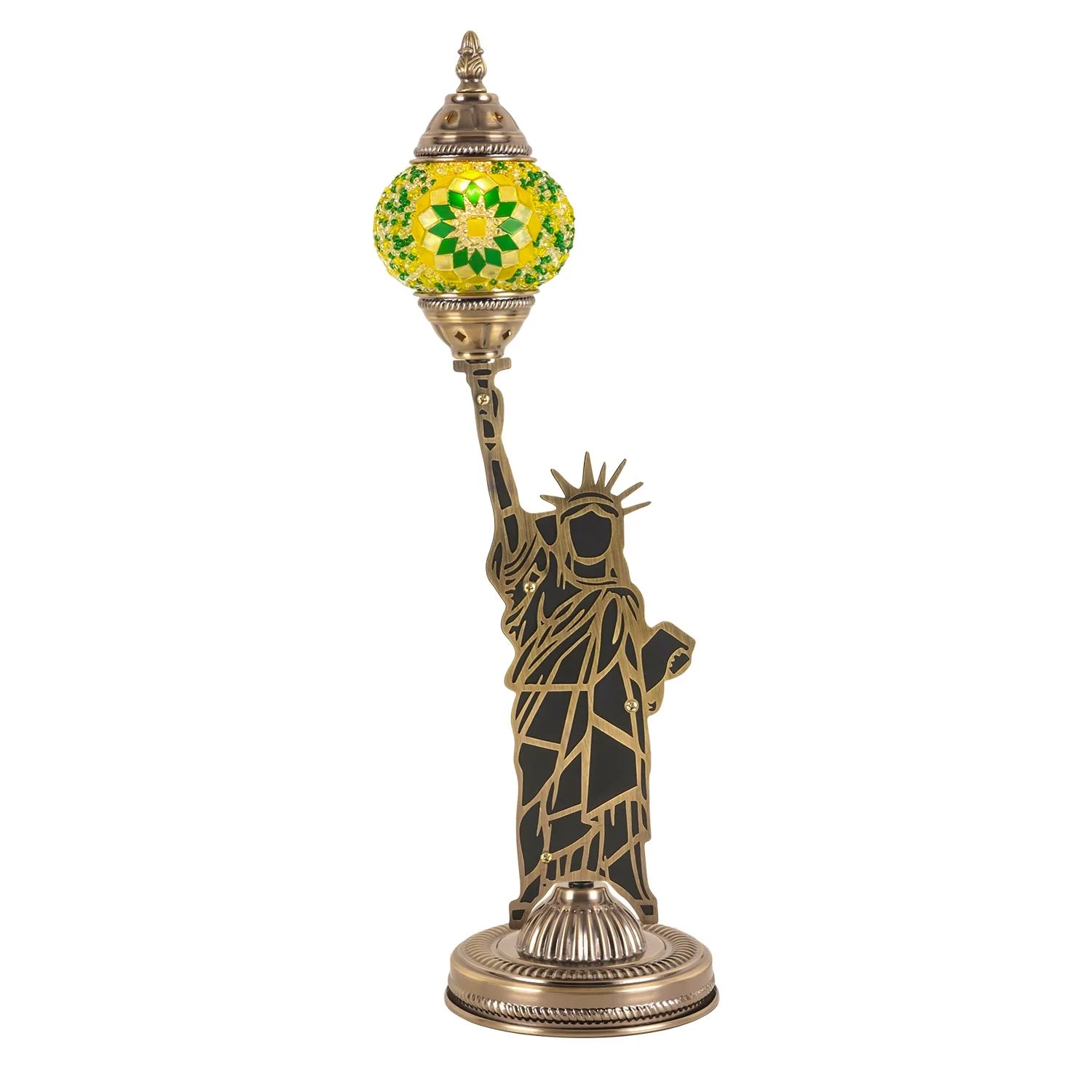 Afralia™ Lady Liberty Vintage Table Lamp LED E14 Classical Design