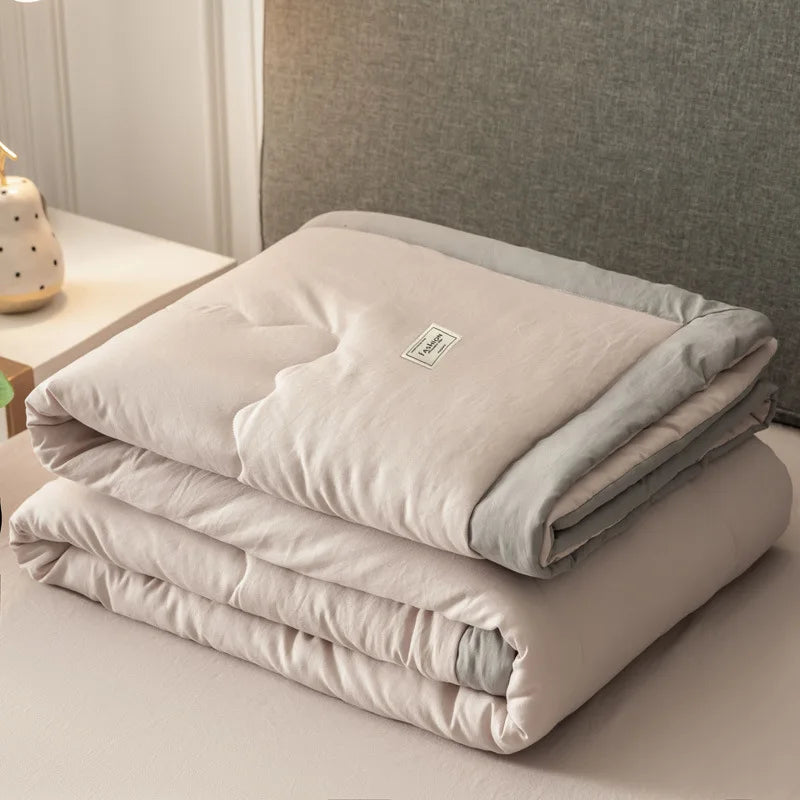 Afralia™ Lightweight Summer Quilt Queen Size 180x220, Soft & Breathable Duvet Blanket