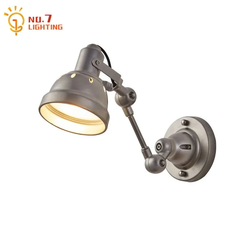Vintage Industrial Cast Aluminum Wall Lamp LED E27 for Home Decor by Afralia™