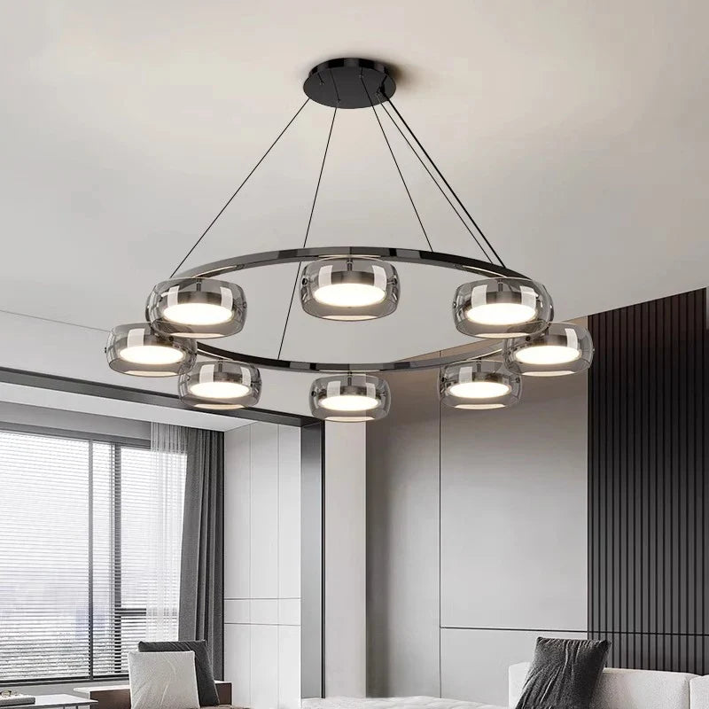 Afralia™ Modern LED Pendant Lights for Living Room & Dining Room Chandeliers