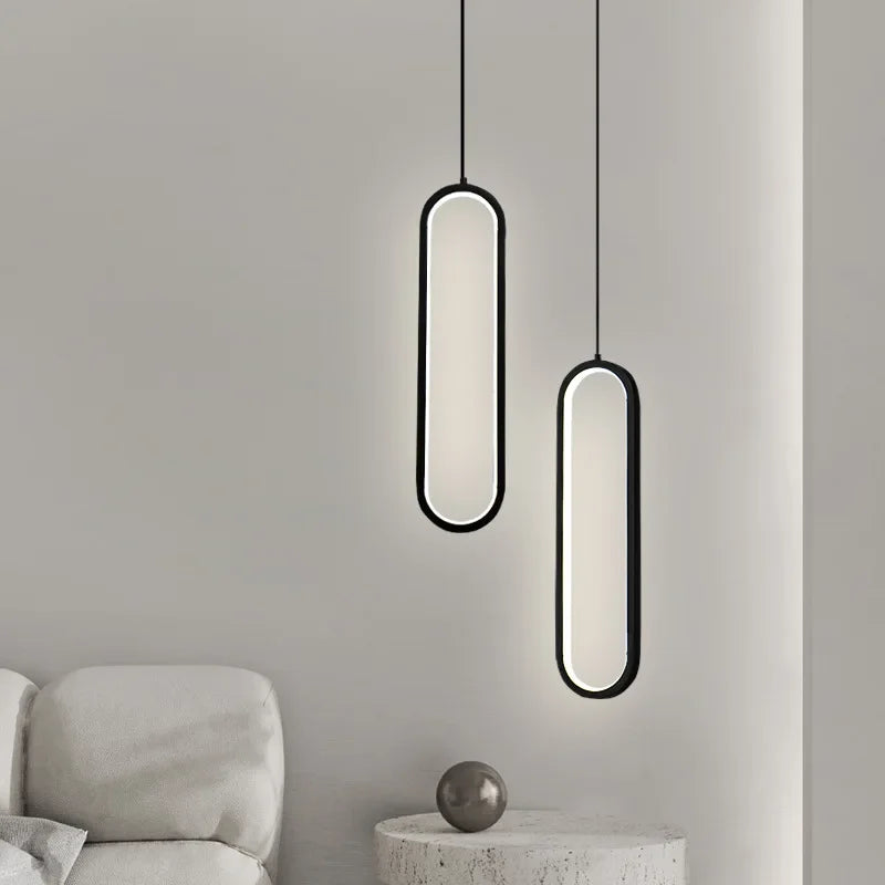 Afralia™ Aluminium LED Chandelier for Minimalist Restaurant, Bar, and Living Spaces