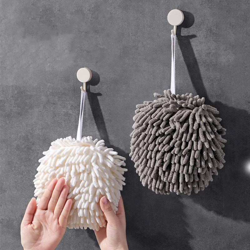 Afralia™ Microfiber Super Absorbent Hand Towel Plush Wipe for Kitchen Bathroom Terry Hair