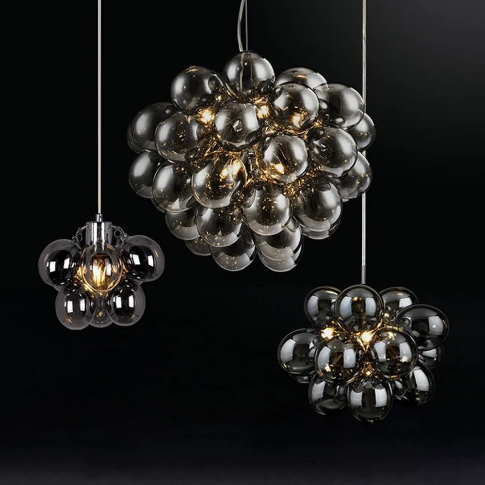 Afralia™ Modern Colour Bubble Chandelier for Living Room Bedroom Decor, Industrial Pendant Lighting