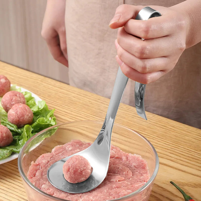 Afralia™ Meatball Maker Spoon Non-Stick Mold - Creative Squeeze Press Kitchen Tool