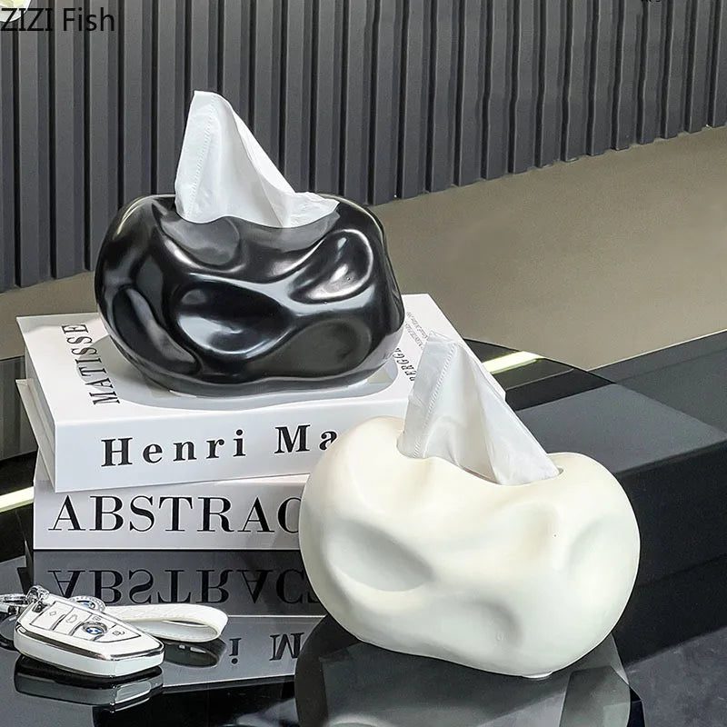 Afralia™ Ceramic Tissue Box: Stylish Table Decoration for Home or Office