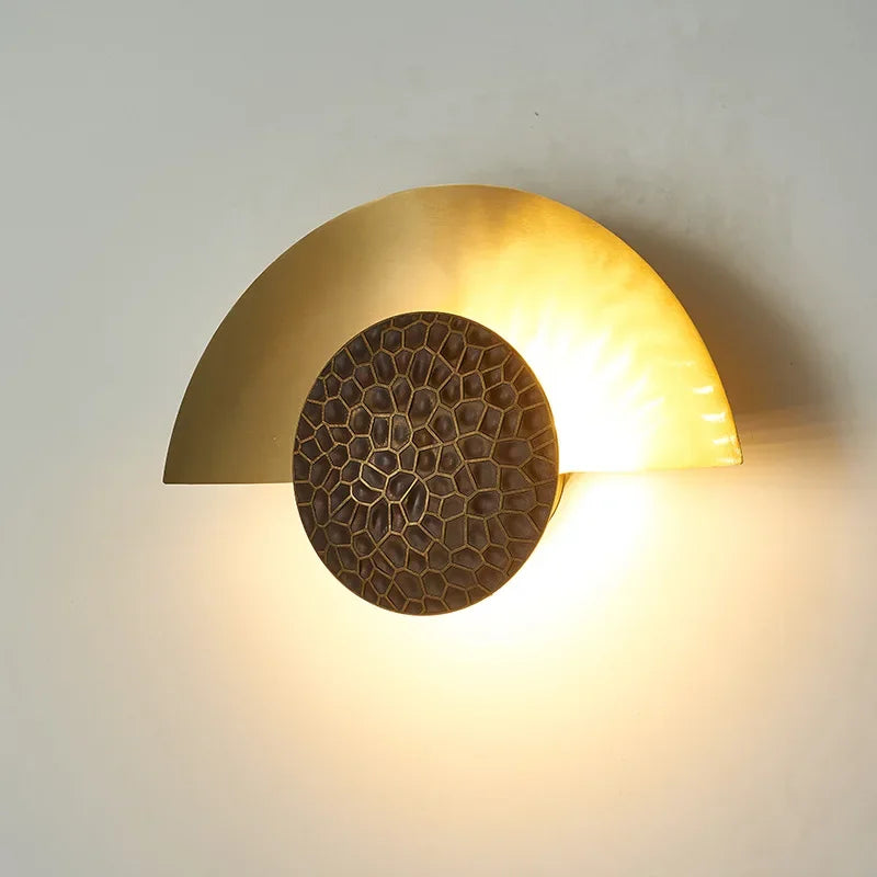 Afralia™ Half Moon LED Wall Lamp | Modern Resin Iron Sconce for Living Room, Bedroom, Aisle
