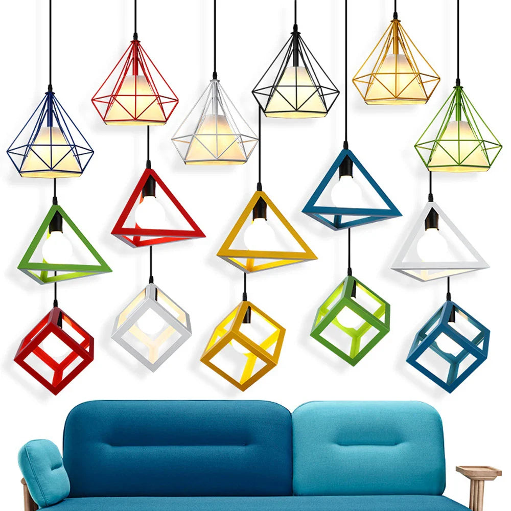 Afralia™ Retro Loft Industrial Pendant Light Chandelier Home Kitchen Decor Lampshade