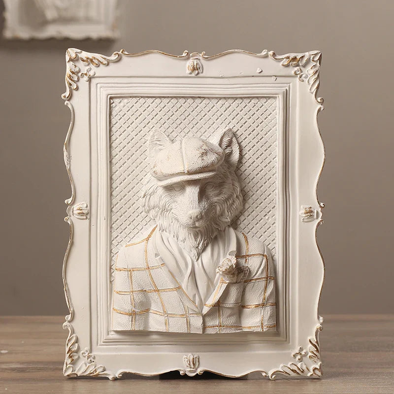 Afralia™ Earl Cat Resin Pendant Wall Decoration Frame for a Whimsical Touch.
