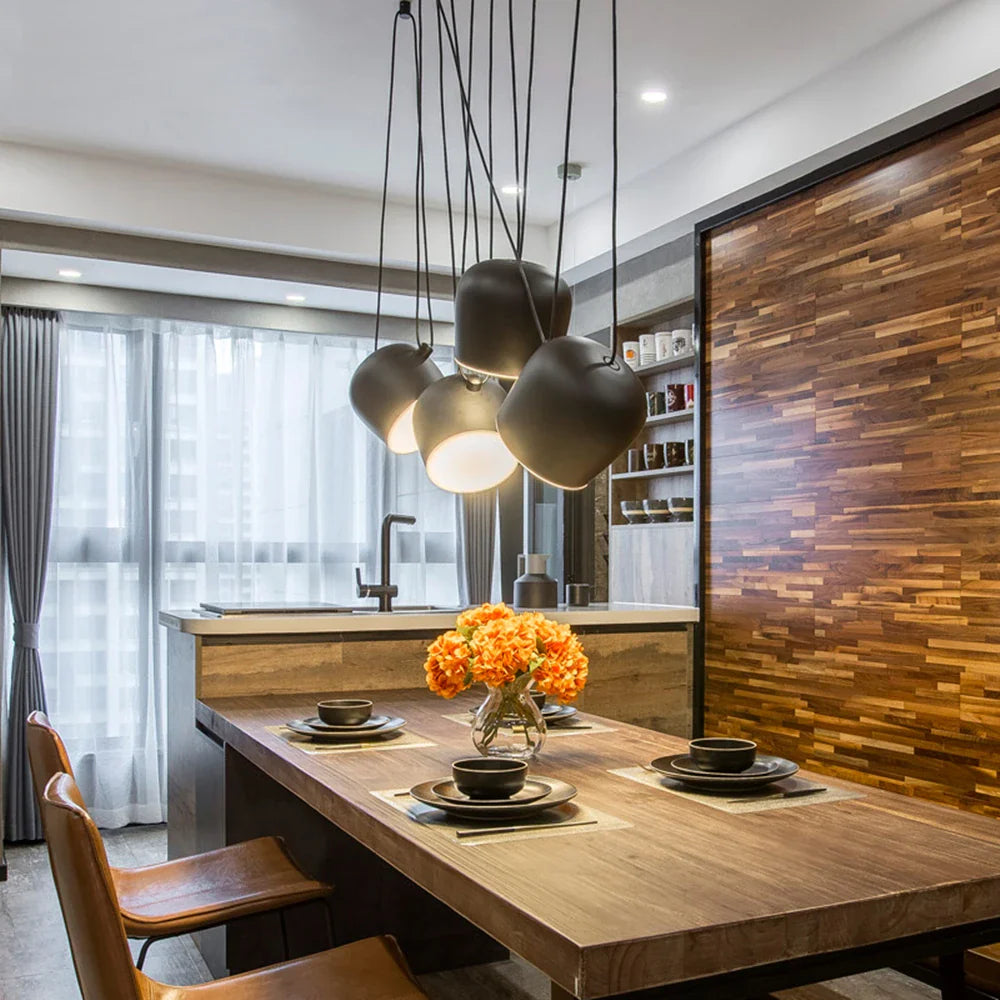 Afralia™ Industrial Spider Pendant Lamp: Nordic Style Aim Pendant for Home, Restaurant, Bar