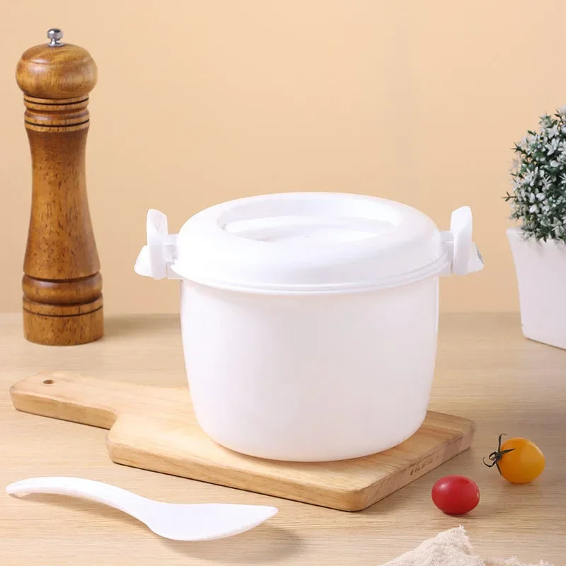 Afralia™ 6-in-1 Cooking Pot for Microwave Steaming, Rice, Pasta, Soup, and Vegetables
