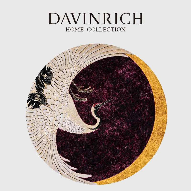 Afralia™ Japanese Cranes Soft Plush Carpet - Luxury Home Decor