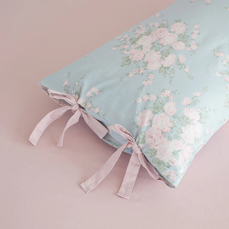 Afralia™ Floral Cotton Bedding Set - Single to King Sizes - Duvet Cover, Sheet, Pillowcases