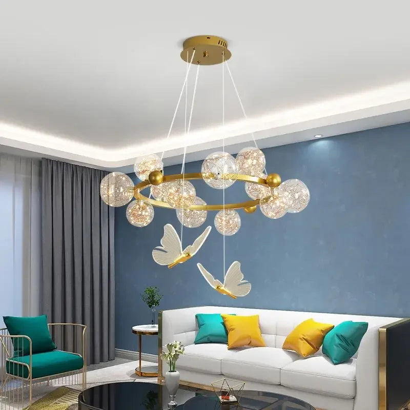 Afralia™ Modern Chandelier Pendant Lamp for Dining Room Ceiling Lighting