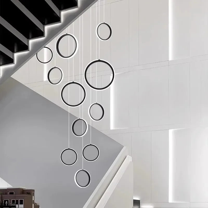 Afralia™ LED Pendant Lights: Modern Simplicity for Living Room, Dining Area, Staircase Chandelier