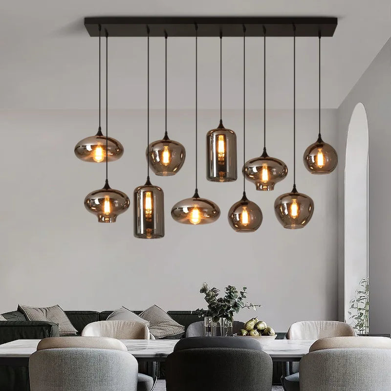 Afralia™ Nordic Glass Pendant Lights: Modern, Creative, Stylish Lighting for Home, Cafe, and Bar