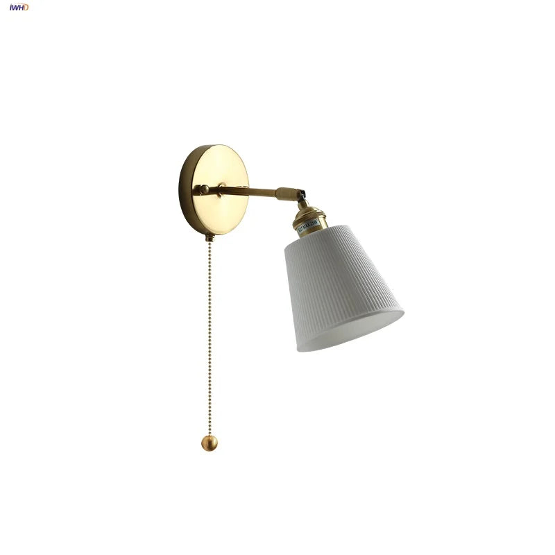 Afralia™ Ceramic Wall Lights Rotatable LED, Modern Nordic Style for Hallway, Bedroom, Aisle