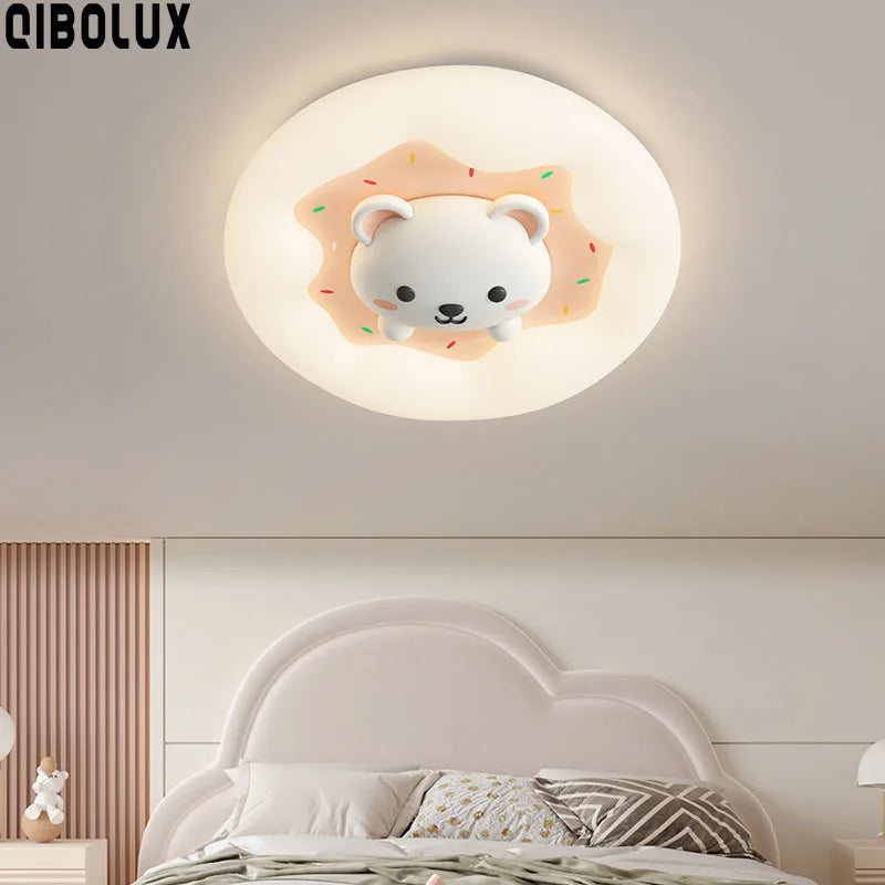 Afralia™ Kids Room Chandelier Remote Dimable Ceiling Lights