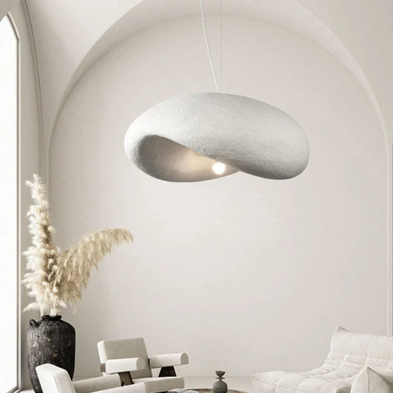 Afralia™ Cream Style LED Chandelier for Home Decor - Nordic Minimalist Wabi Sabi Design