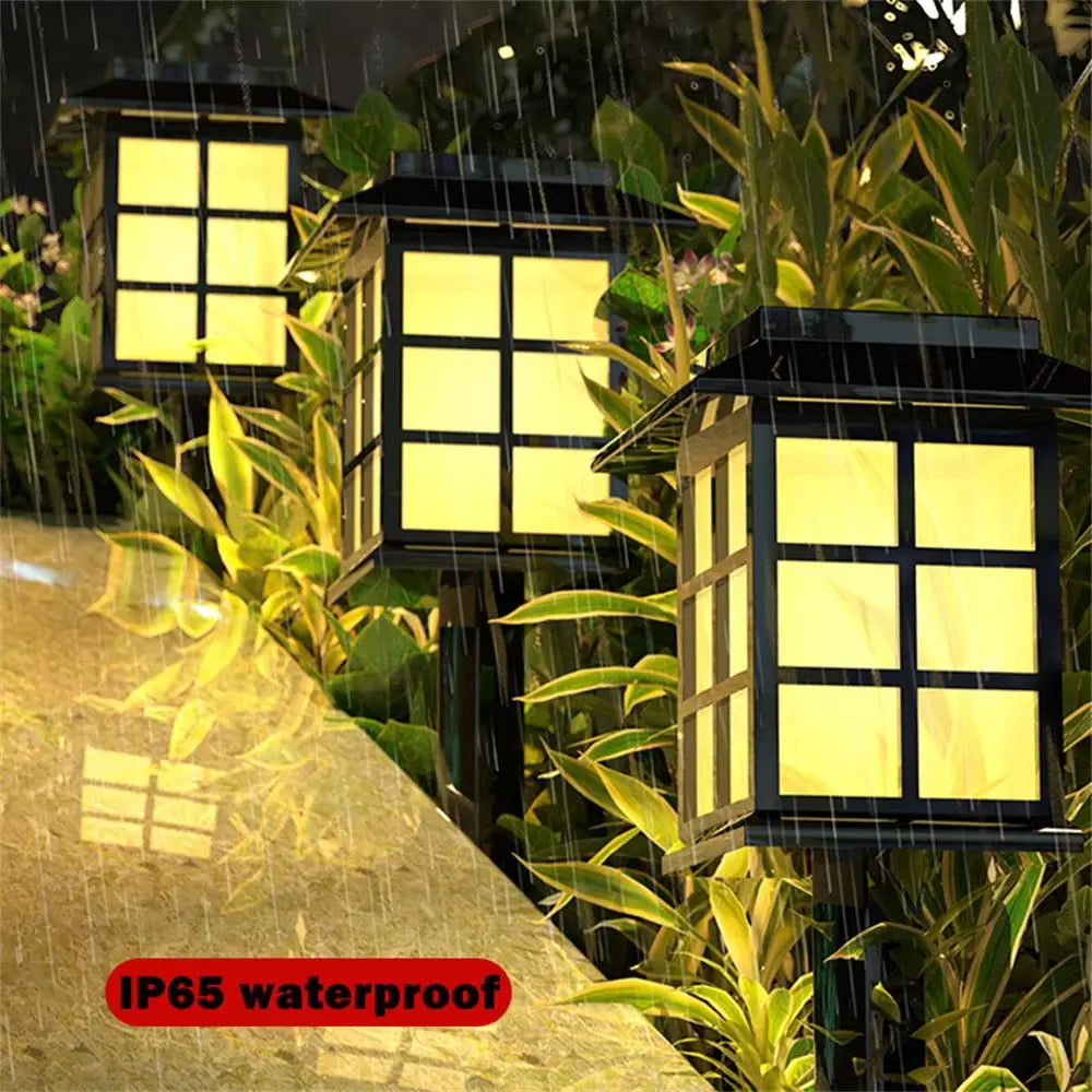 Afralia™ RGB Solar Lights for Outdoor Home Yard Garden Waterproof Solar Lamps