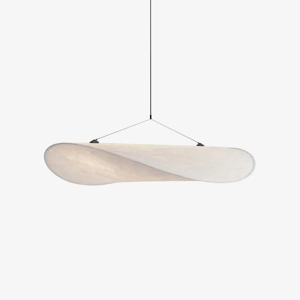 Afralia™ Modern Nordic Silk Pendant Vertigo Chandelier LED Drop Light