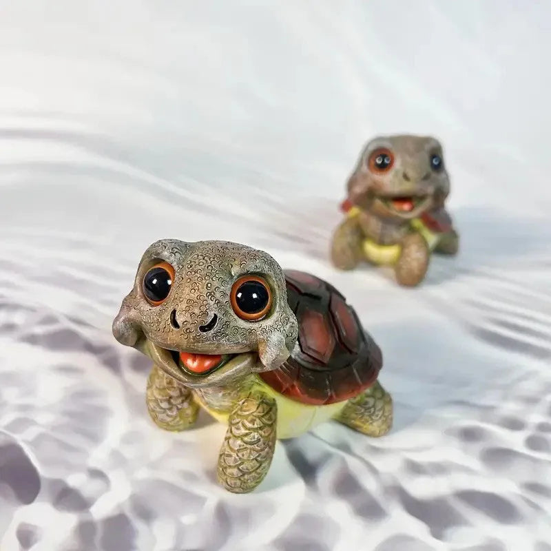 Afralia™ Crawling Turtle Sculpture Resin Decor for Garden, Yard, Balcony, Lawn