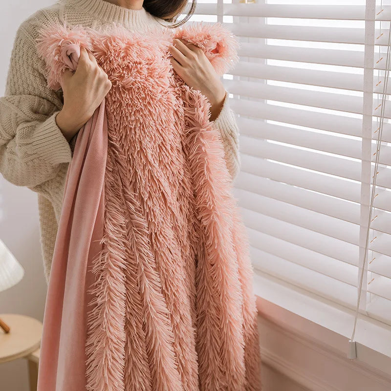 Afralia™ Cozy Faux Fur Throw Blanket for All Seasons