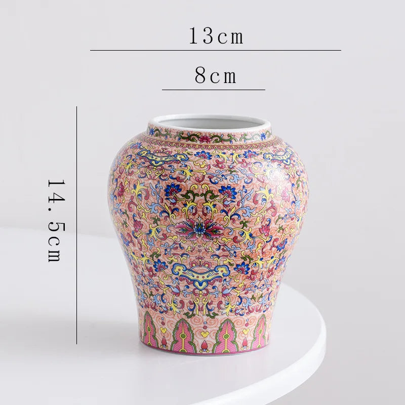 Afralia™ Blue White Porcelain Flower Vase: Elegant Ceramic Home Decor & Storage Solution