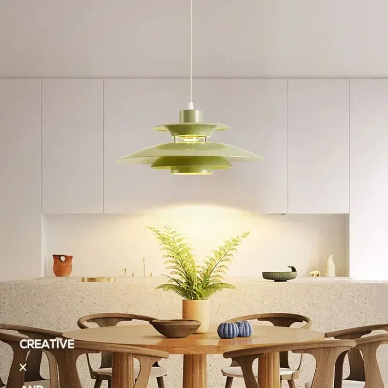 Afralia™ UFO Pendant Light Fixture: Nordic Design Chandelier for Restaurant, Bedroom & Living Room