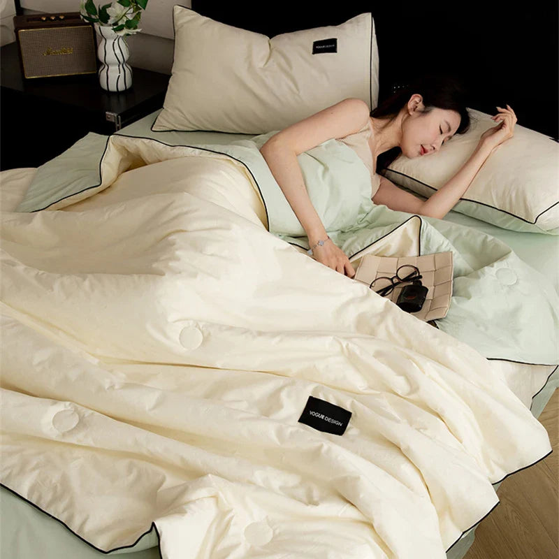 Afralia™ Ice Cream Cool Feel Light Summer Quilt - Skin-Friendly & Breathable