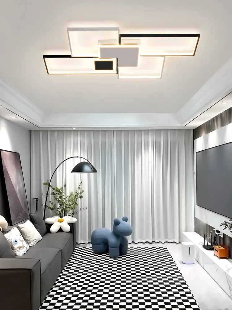 Afralia™ Modern LED Chandelier Ceiling Lights for Living Dining Bedroom Hall Indoor Lighting