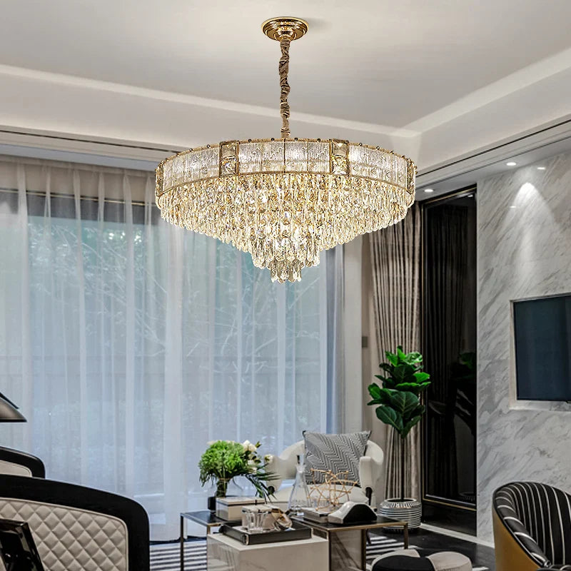 Afralia™ Modern Crystal Chandelier for Luxe Living Ambiance