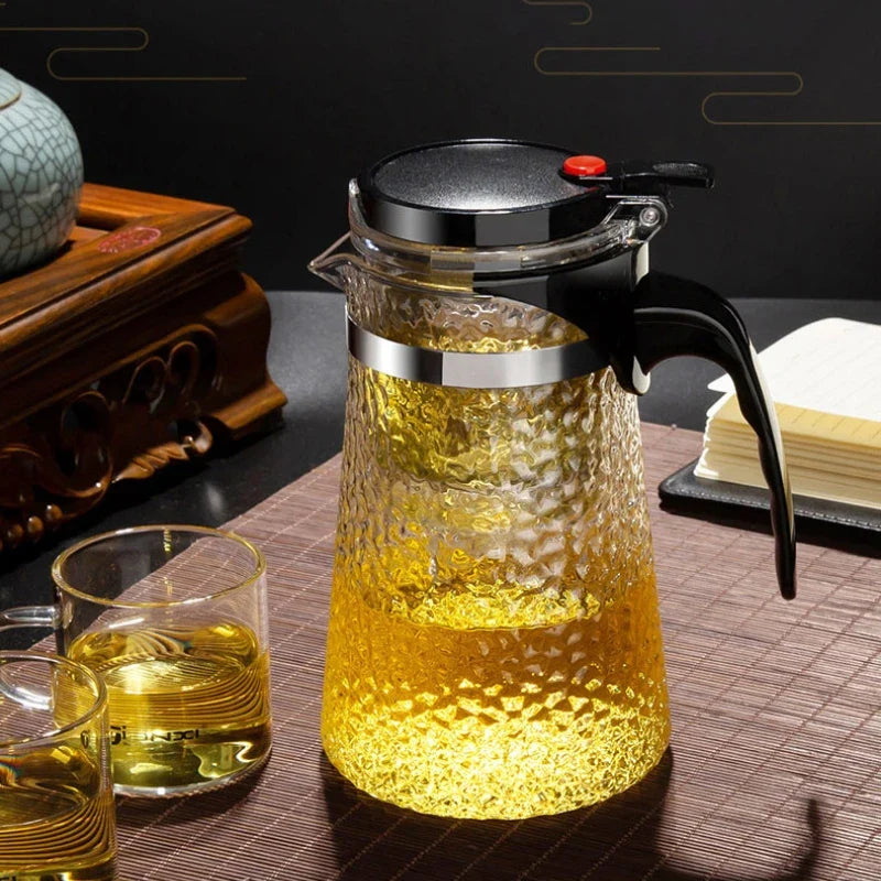 Afralia™ Pyrex Tea Set: High Quality Kung Fu Tea Pot & Infuser Filter Pot