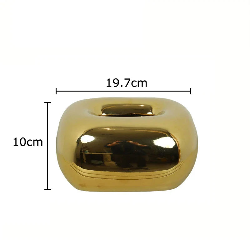 Afralia™ Ceramic Tissue Box: Elegant Desk Decor & Coffee Table Accent