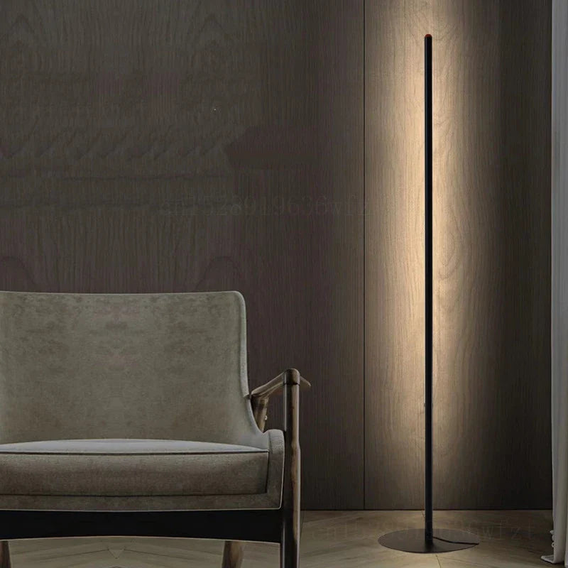 Afralia™ Minimalist LED Floor Lamp for Bedroom & Living Room Decoration with Remote