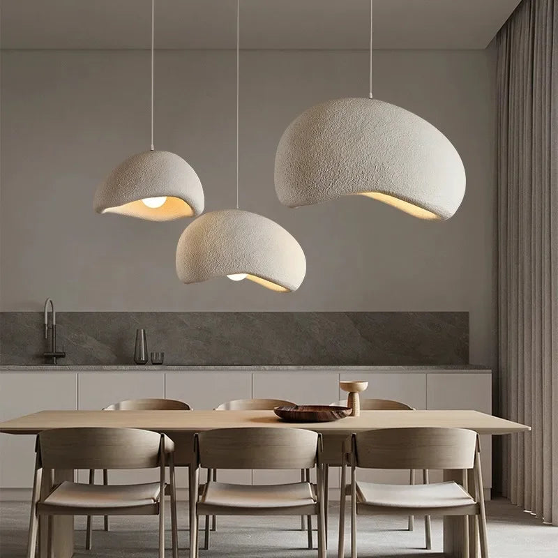 Afralia™ Wabi Sabi Resin Pendant Lamp LED Suspension Lighting