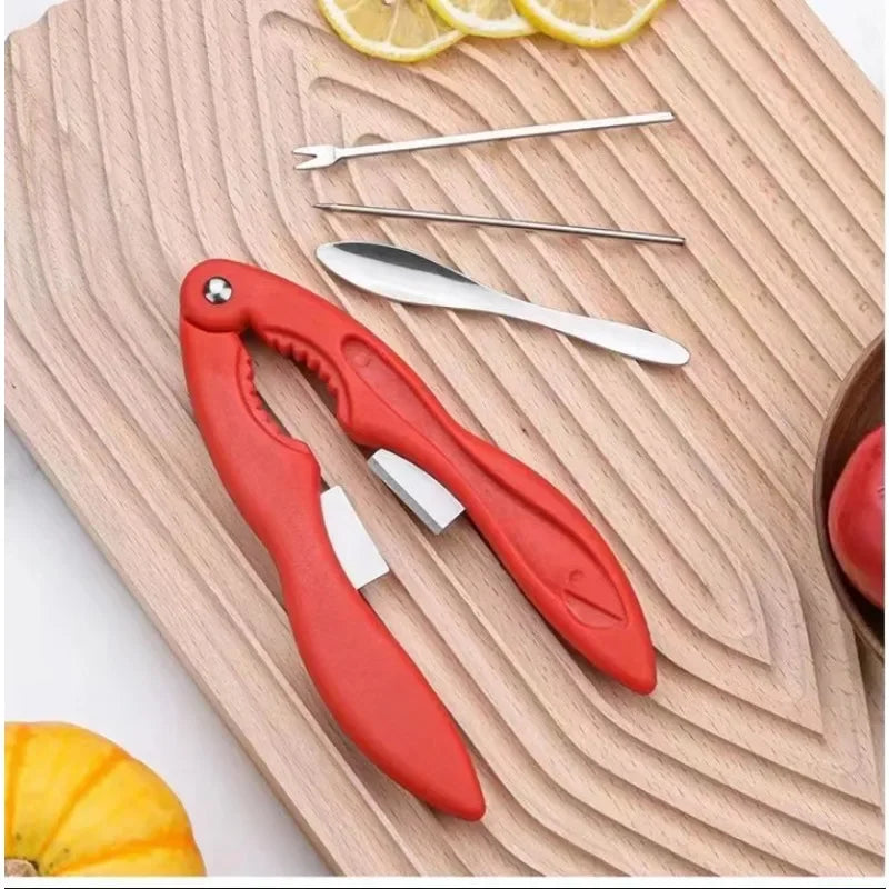 Seafood Tools Set by Afralia: Crackers, Shellers, Forks, Pickers, Cups & More