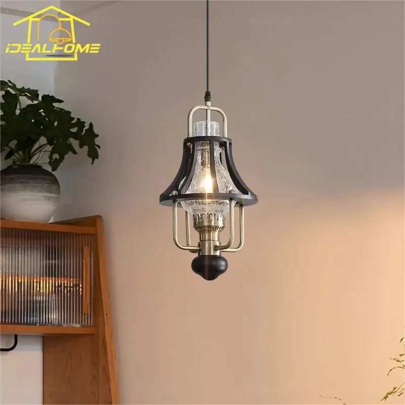Afralia™ Vintage Medieval Kerosene Pendant Lights | Retro Industrial LED Hanging Lamp