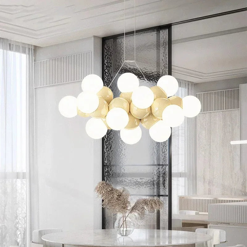 Afralia™ Elegant Chandelier Dining Room Pendant Light Fixture Ceiling Lamps