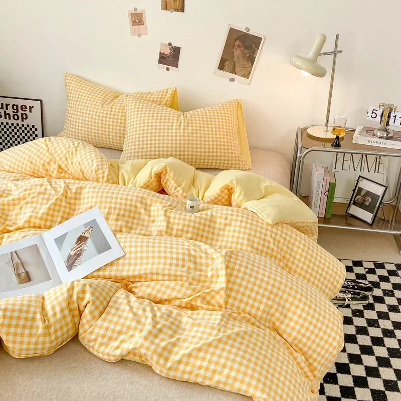 Afralia™ Soft Washed Japanese Style Queen Quilt Cover Set - Skin-friendly & Cozy