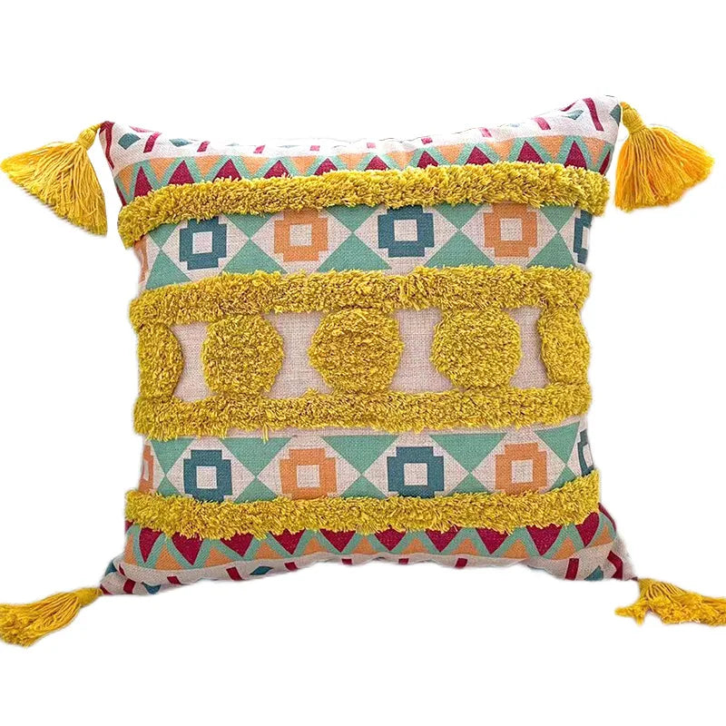 Afralia™ Geometric Bohemian Pillow Case 45cmx45cm - Home Decor Couch Cushion Cover