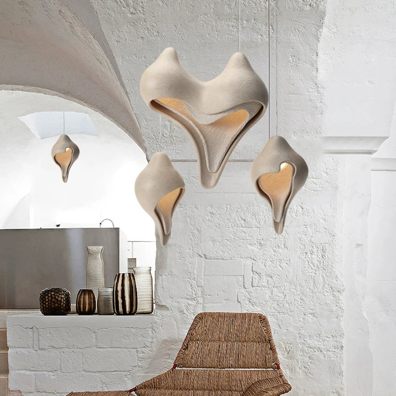 Afralia™ Conch Chandelier: Creative Design Pendant Light for Restaurant, Bar, Bedroom Decor