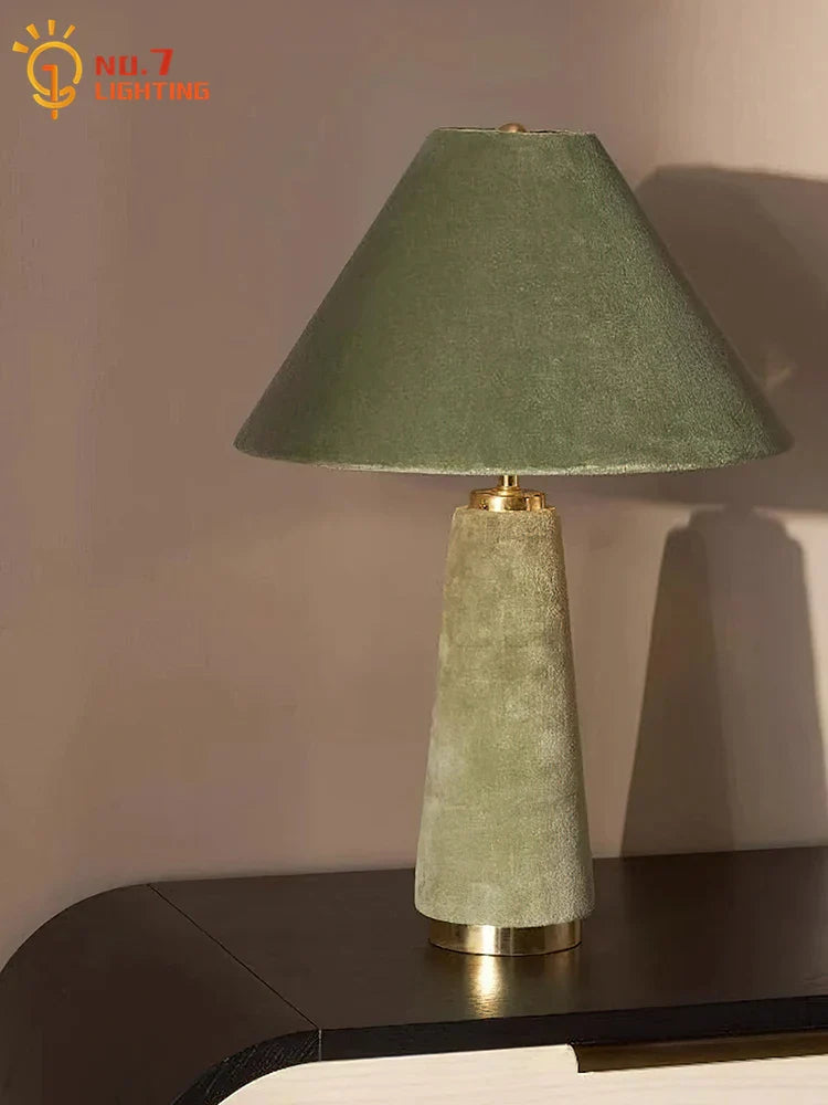 Afralia™ Velvet Fabric Decor Floor Lamp LED E27 Modern Light for Villa Living Room