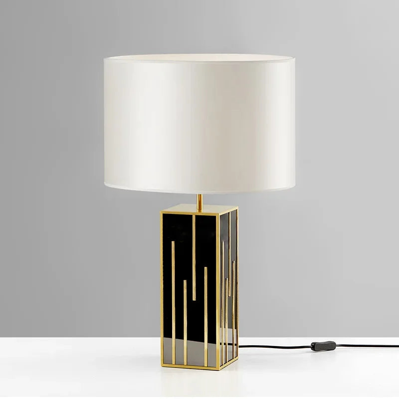 Afralia™ Luxury Gold Metal LED Desk Lamp for Hotel Bedroom & Study