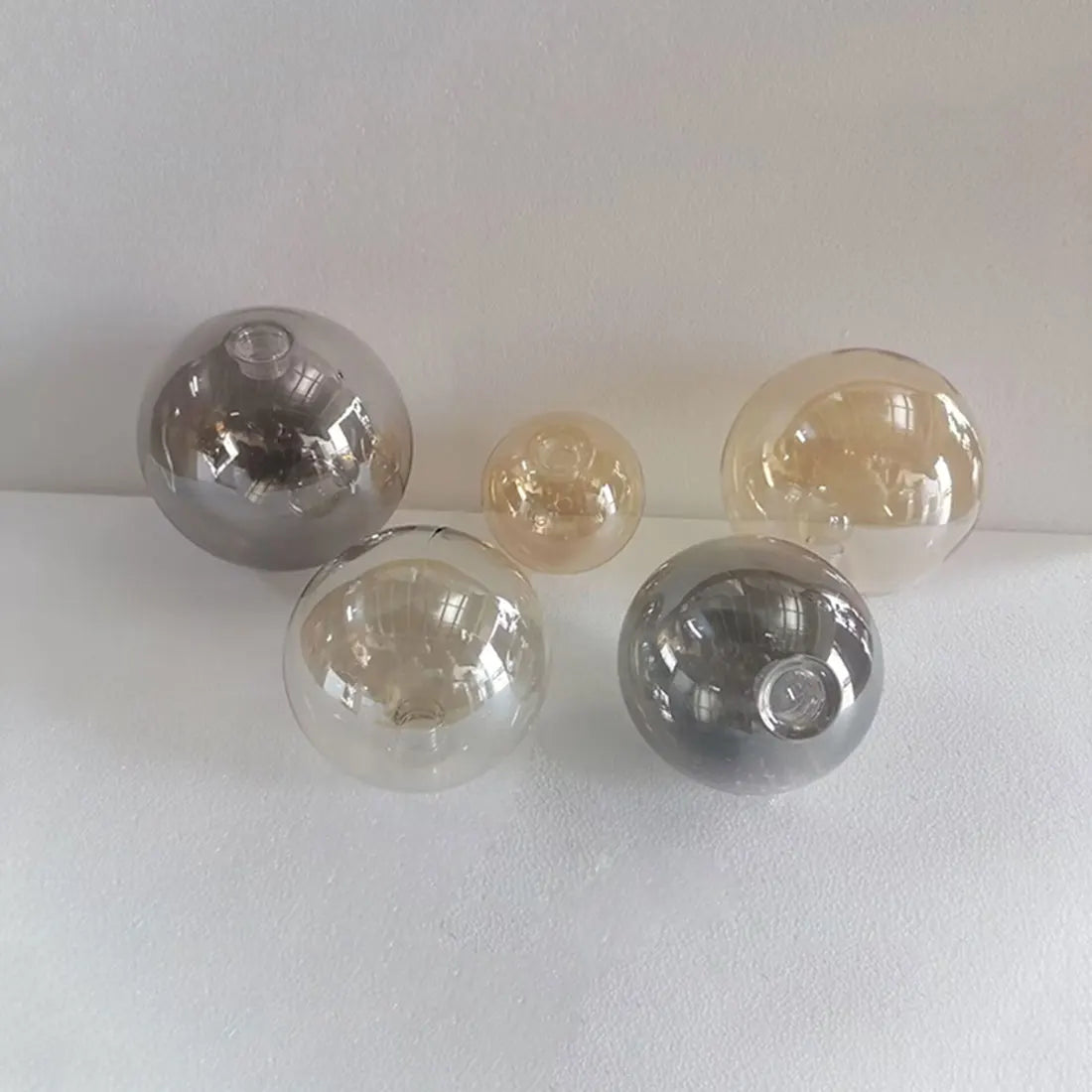 Afralia™ Glass Shade Replacement for Screw Thread Socket in Various Colors