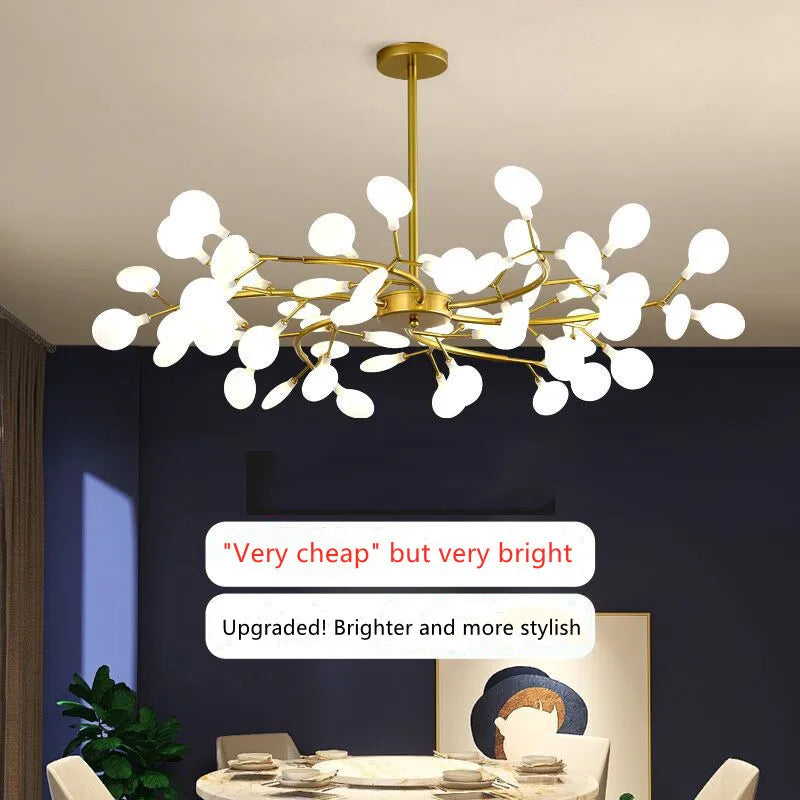 Afralia™ Firefly LED Chandelier: Modern Luxurious Pendant Lamp for Home Decor Lighting