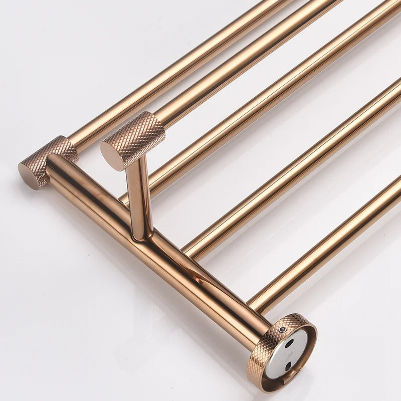 Afralia™ Stainless Steel Bathroom Hardware Set: Towel Rack, Toilet Paper Holder, Towel Bar, Hook