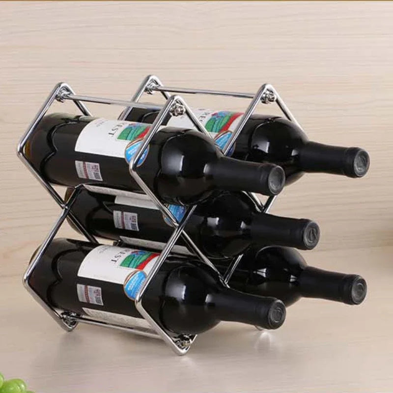 Afralia™ Wine Bottle Storage Rack Shelf Holder Display Stand Holder Support